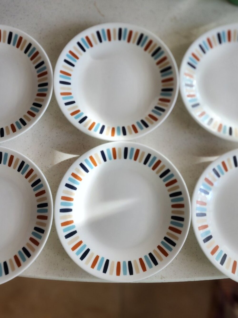 CORELLE 6 3/4" Bread & Butter Plates "PAYDEN" Set of 6 Plates NIB Brand NEW